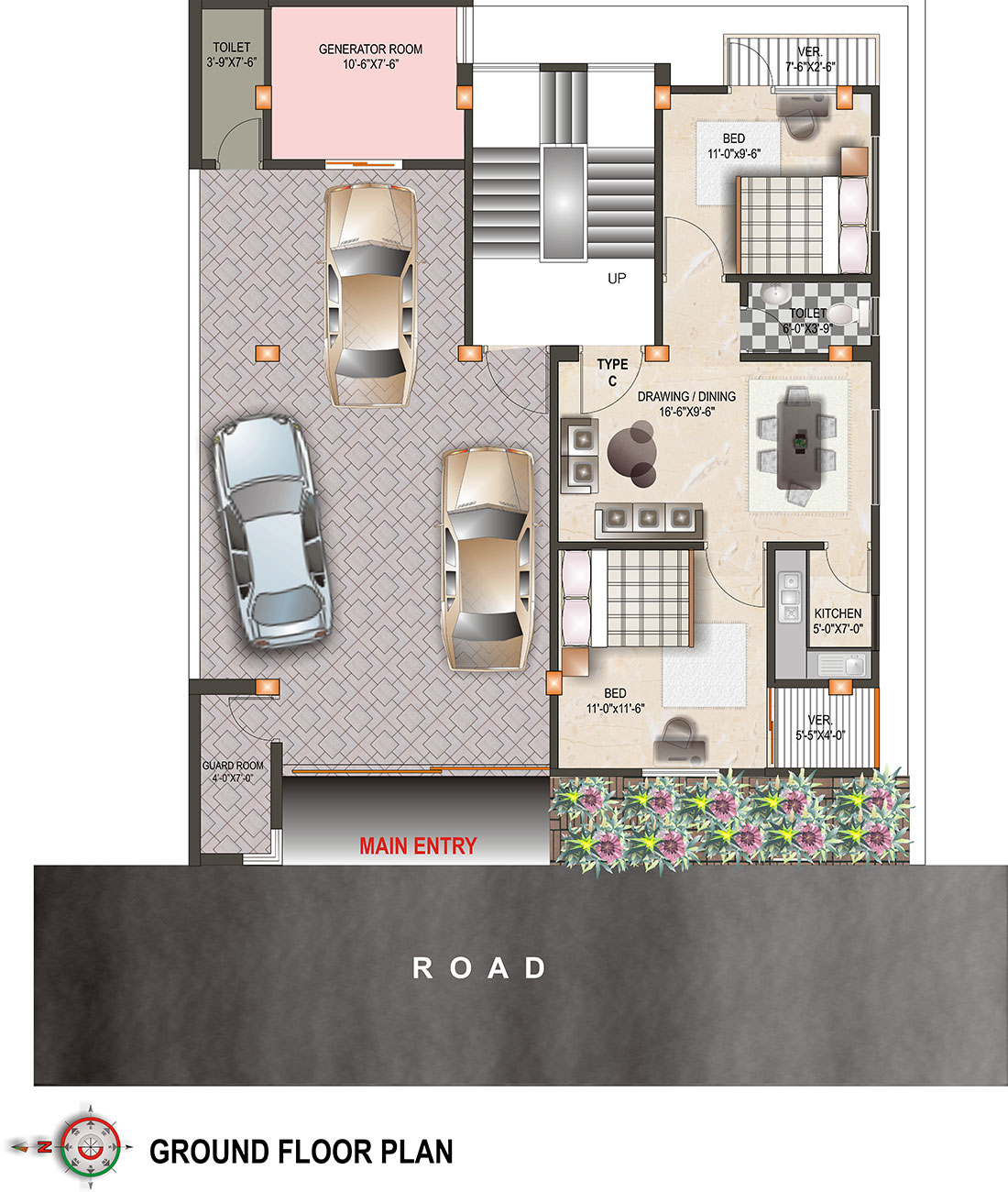 Ground floor plan | nakshi homes Ltd.